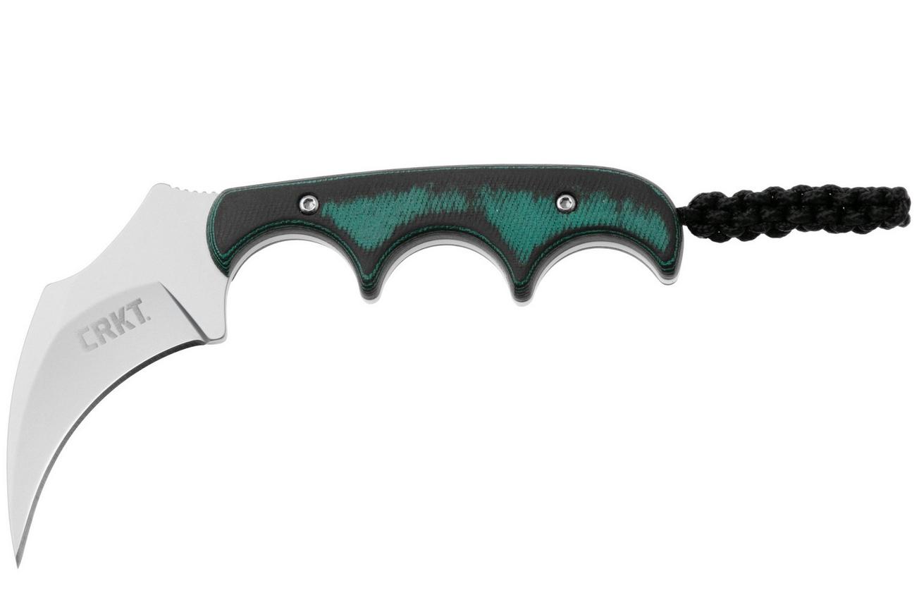 CRKT Keramin, Green Black, 2389 nekmes, Alan Folts design