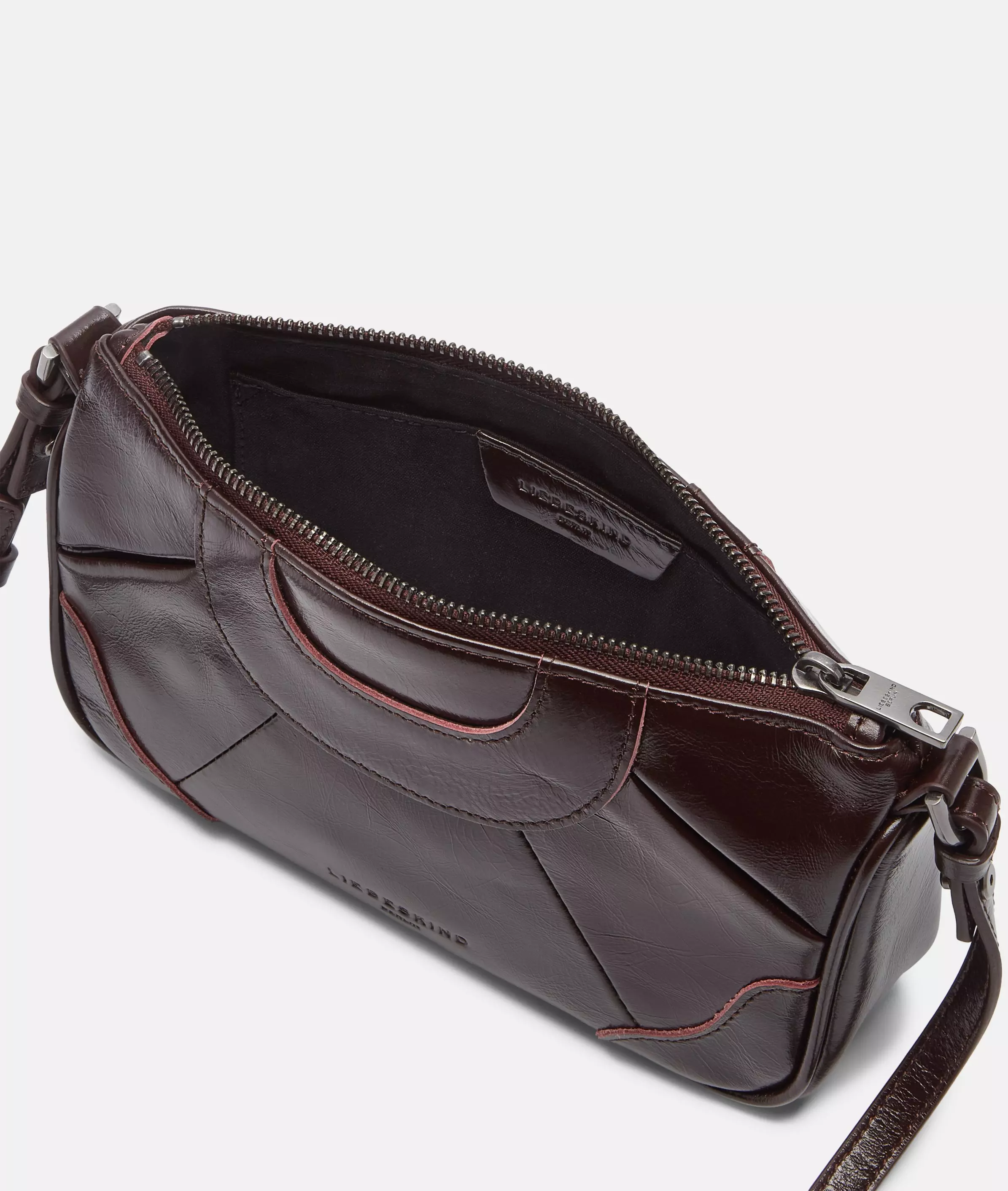 Crossbody Small shoulder bag with glossy finish