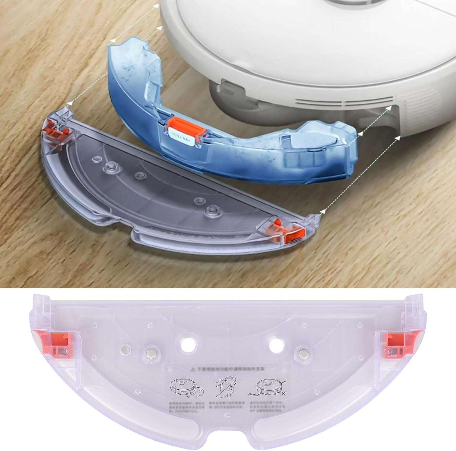 Ersatz Mopp Halterung Wischtuch Halter Zubehör für Roborock Staubsauger Roboter S5 Max / S50 Max / S55 Max / S6 MaxV / T7
