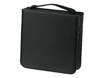 Hama CD Wallet Nylon 208 - Lomme for CD/DVD-plater - 208 plater - nylon - svart