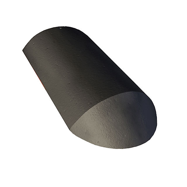 Arêtier d'about de 42 graphite Monier