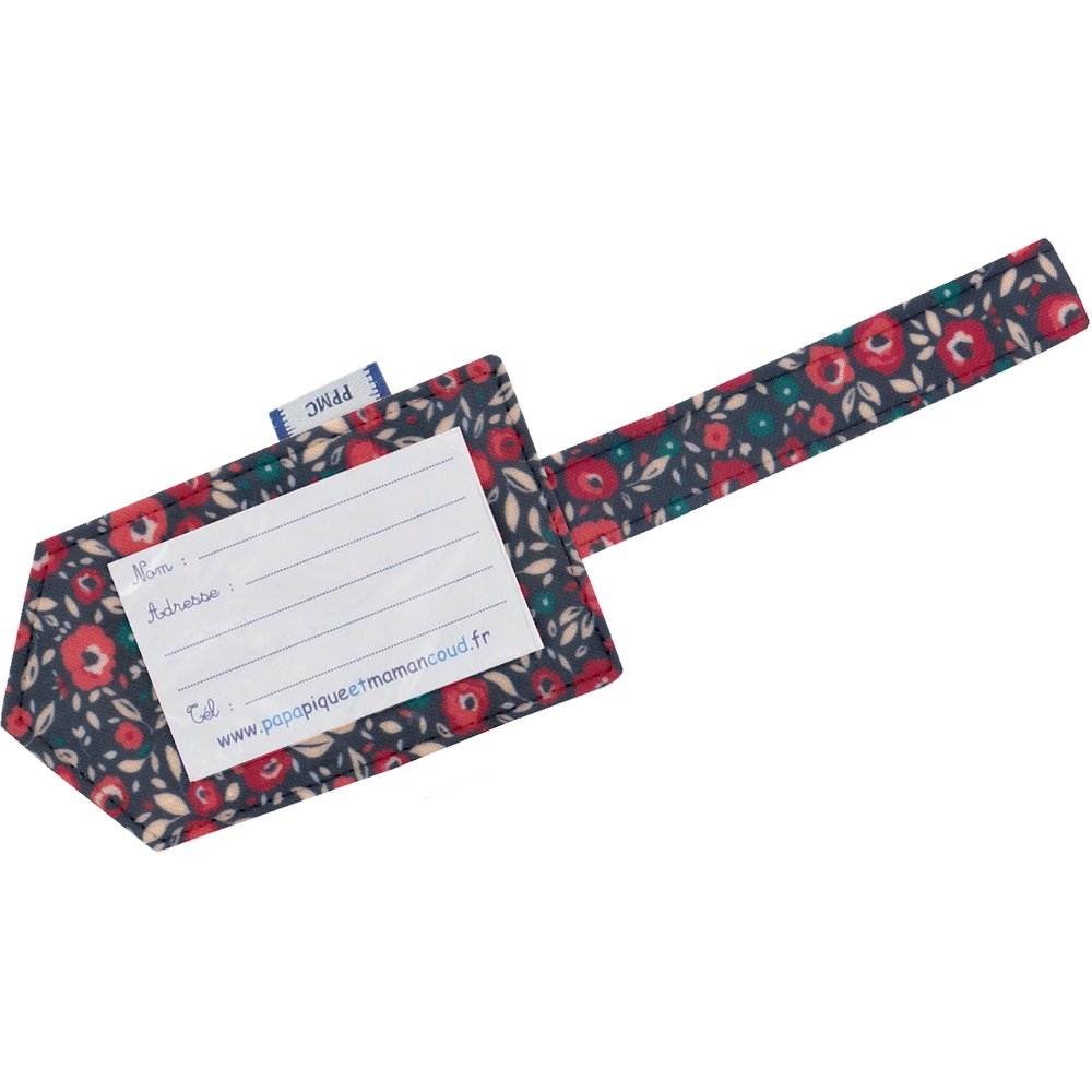 Etiquette Bagage Camelias Rubis