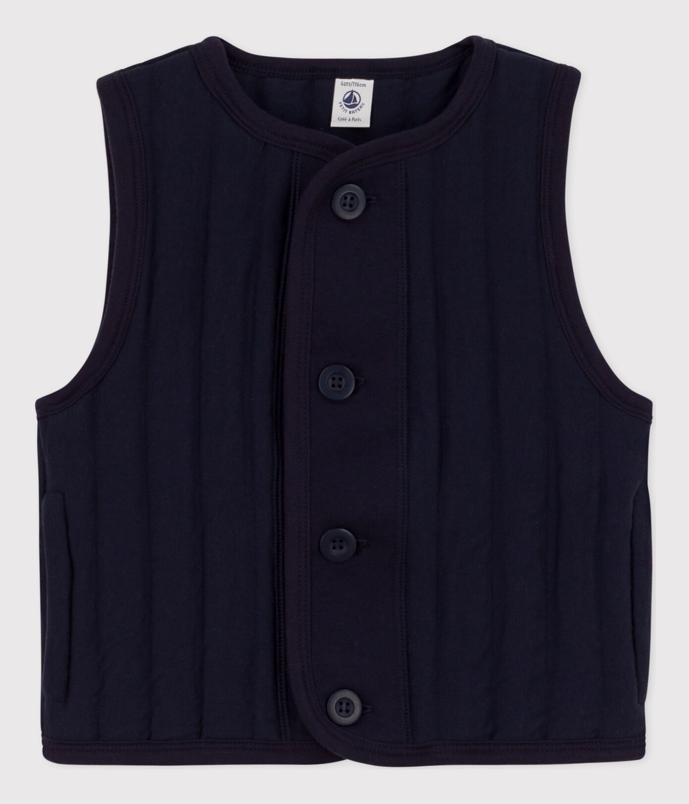 Veste sans manche en tubique enfant fille / garçon