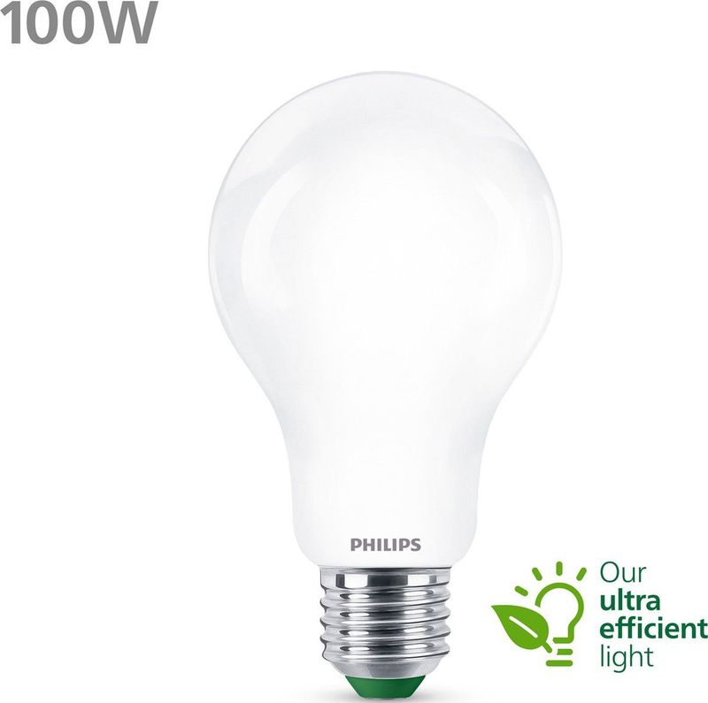 Philips Ultra Efficient LED lamp Mat - 100 W - E27 - Koelwit licht
