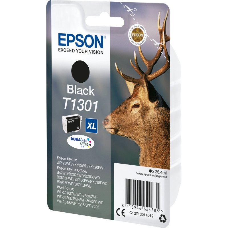 Epson Stag Encre noire DURABrite Ultra Cerf T1301