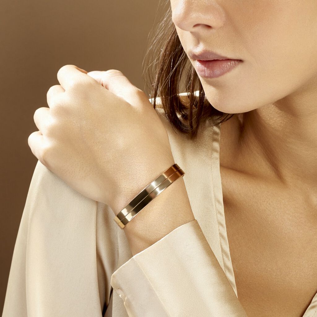 Bracelet Jonc Jeanne-lise Plaqué Or Jaune