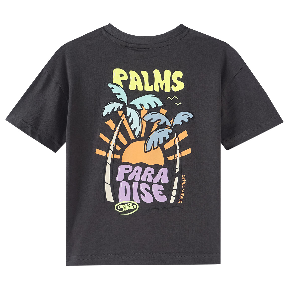Topolino Jungen T-Shirt mit Rücken-Print dunkelgrau