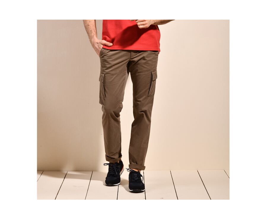 Pantalon cargo homme Taupe foncé II  - KEANAN
