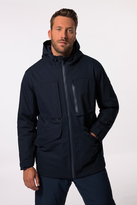 JAY-PI Ski-Jacke mit Reflektor-Detail, Skiwear, Vollfunktion, Kapuze, bis 7 XL