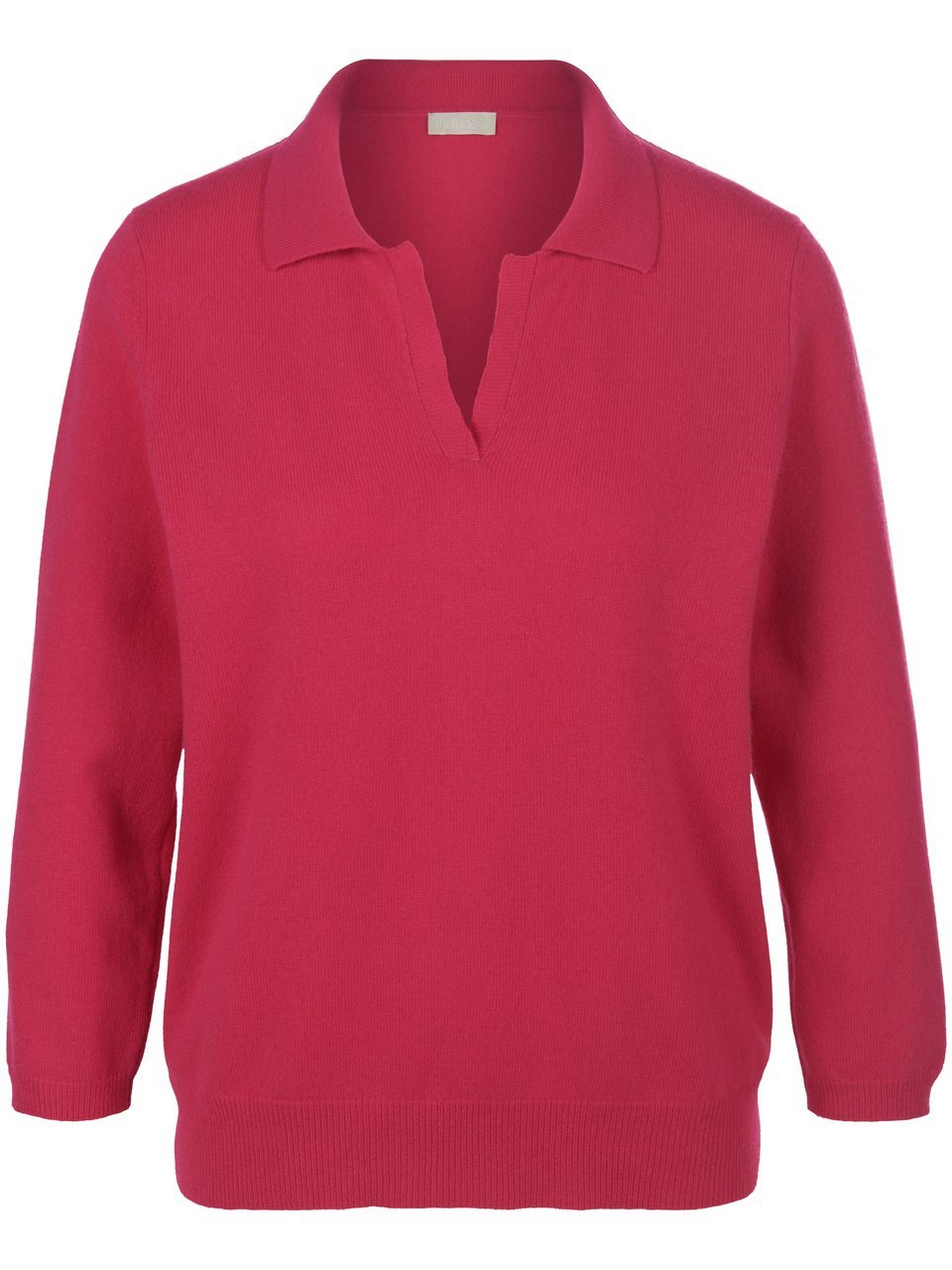 Polo-Pullover mit 3/4-Arm