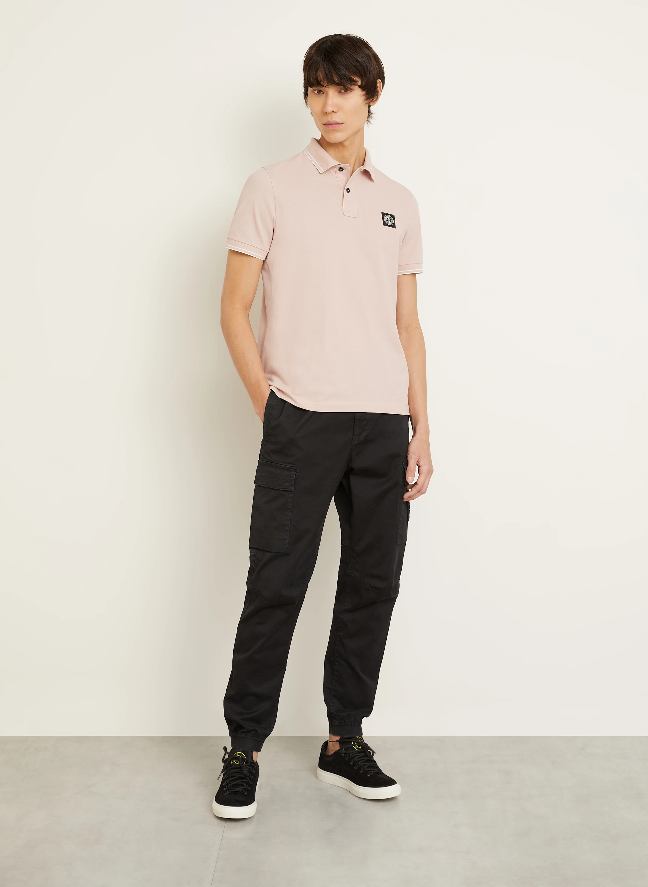 STONE ISLAND Piqué-Poloshirt Slim Fit