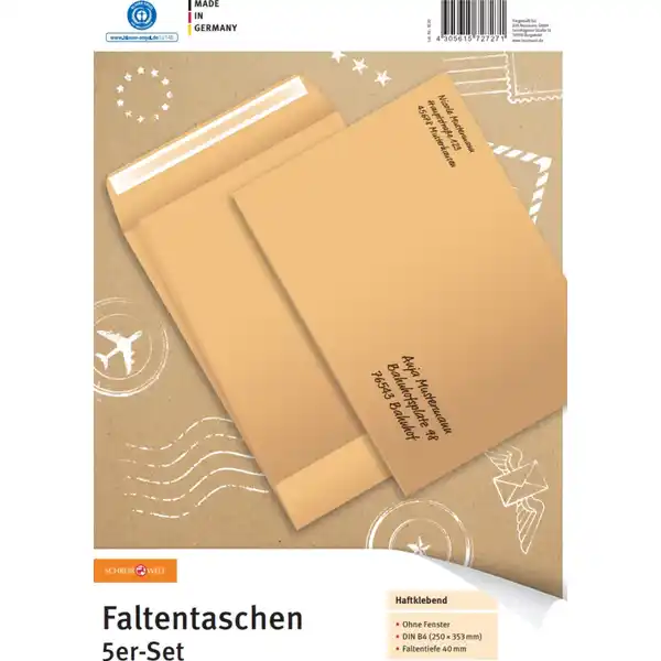 Faltentaschen B4