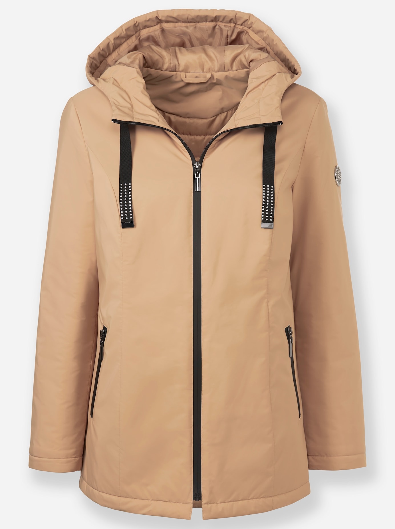 Inspirationen Langjacke mit Kapuze
