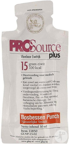 ProSource Plus Myrtille 15g Protein Protéines Sachet 30ml