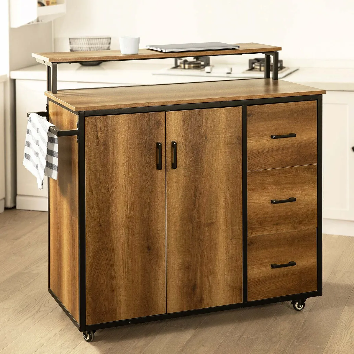 SoBuy KNL02-PF Placard de Cuisine