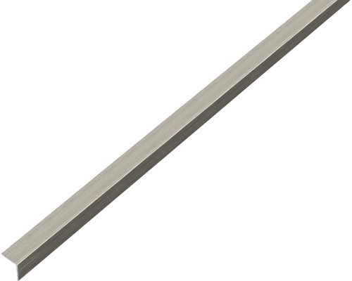 Aluminium hoekprofiel, RVS uitvoering, donker, zelfklevend, 10x10x1 mm, 1 m