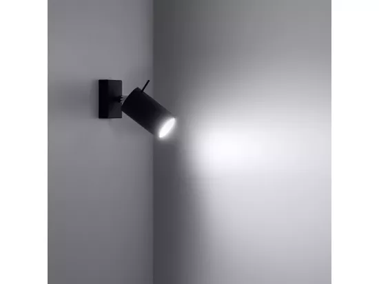 Sollux Lighting Ring Spot simple, noir, 1x GU10