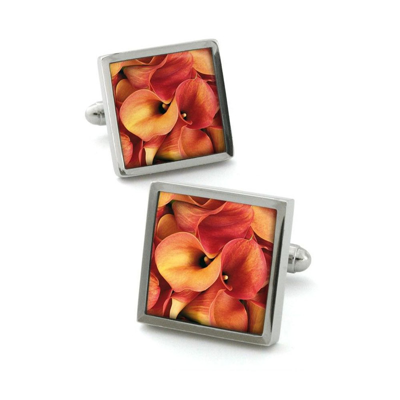 Boutons de manchette, Calla Orange