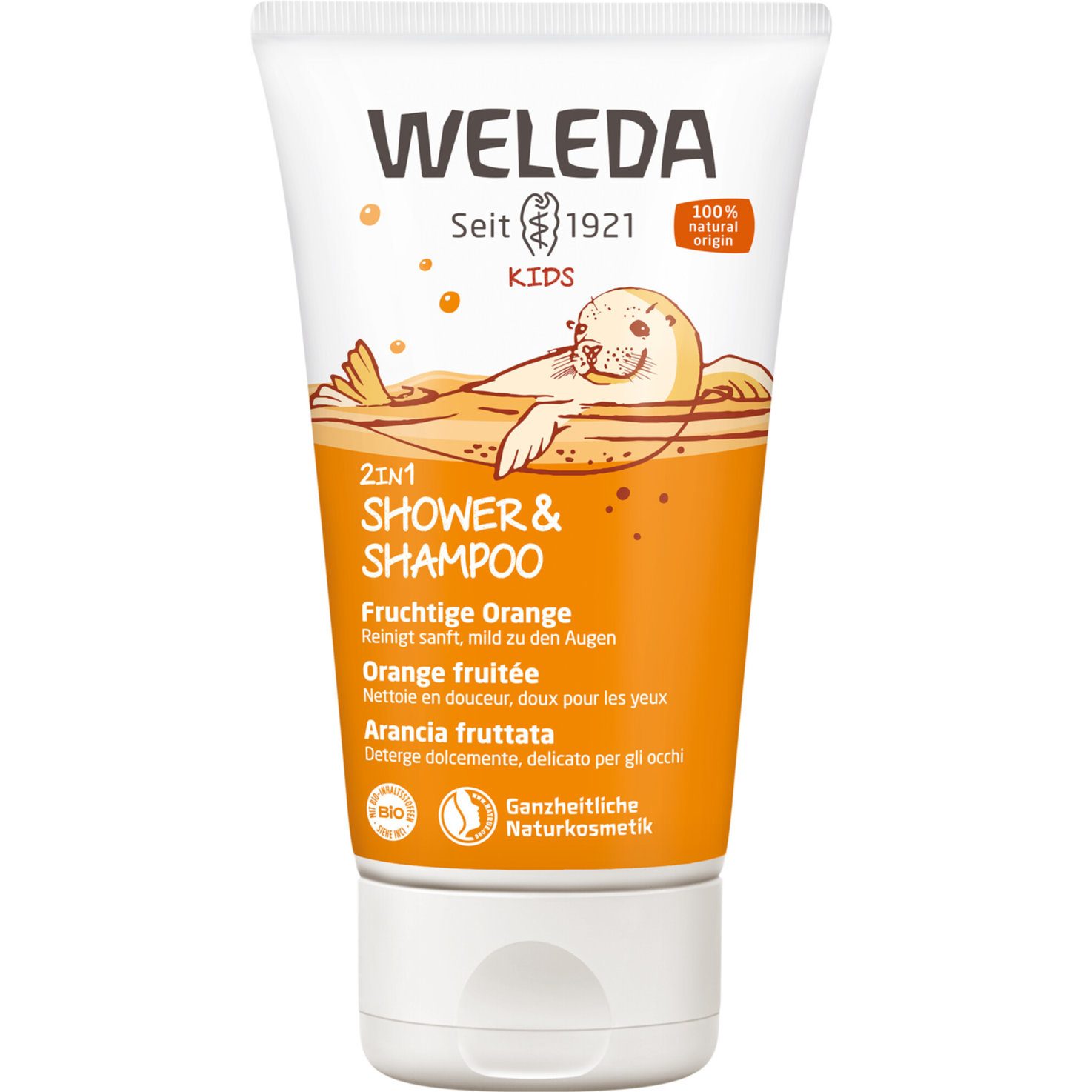 Weleda Kids 2 in 1 Shower & Shampoo Fruchtige Orange