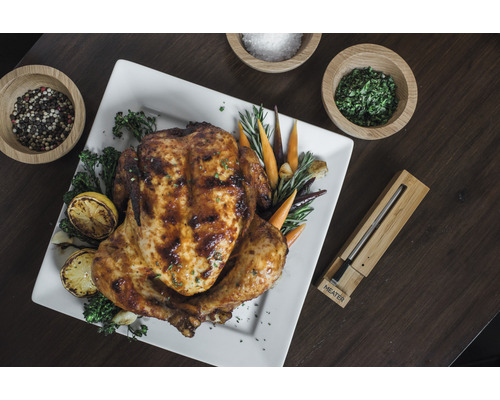 MEATER Vleesthermometer met 10 m Bluetooth-bereik, draadloze slimme vleesthermometer voor oven, grill, keuken en barbecue