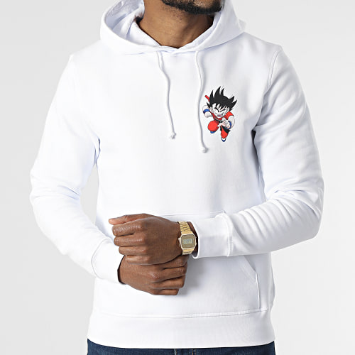 Sweat Capuche Goku Fight Chest Blanc