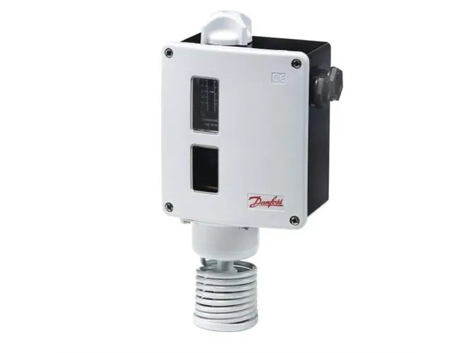 Danfoss RT107 - Termostat, 70-150 gr, Max, SPDT, Fjernføler, 5000 mm, IP54
