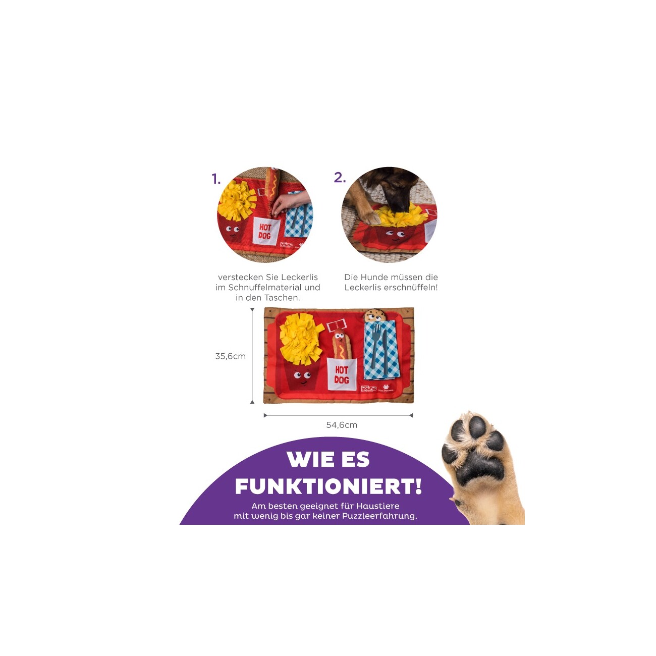 Nina Ottosson Activity Matz Fast Food Fun Intelligenzspielzeug