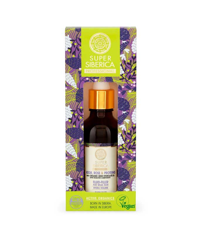 Natura Siberica - * Super Siberica * - Enchimento capilar fluido para cabelos fracos - Pinho, rosas e proteínas