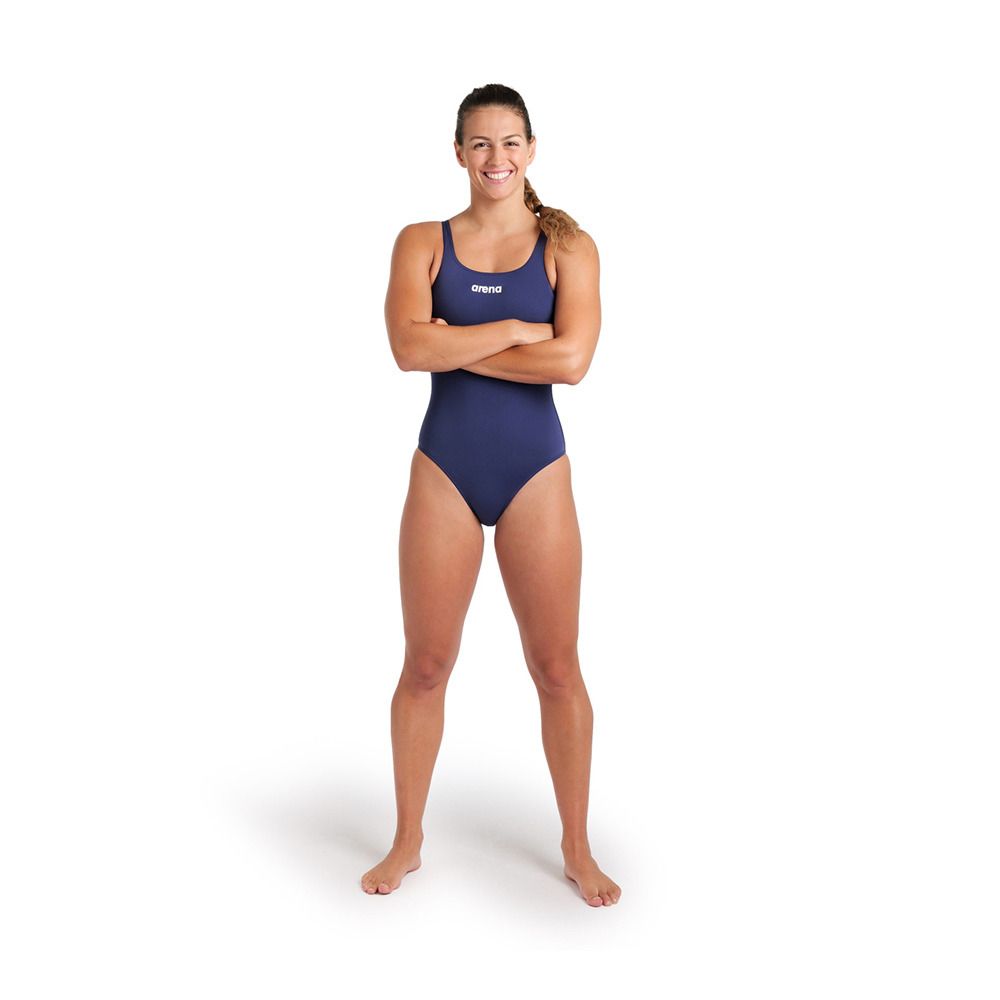 Arena TEAM - Maillot de bain 1 pièce Femme navy/white