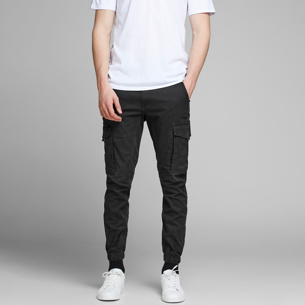 JACK & JONES<br>Calça cargo slim Paul Flake