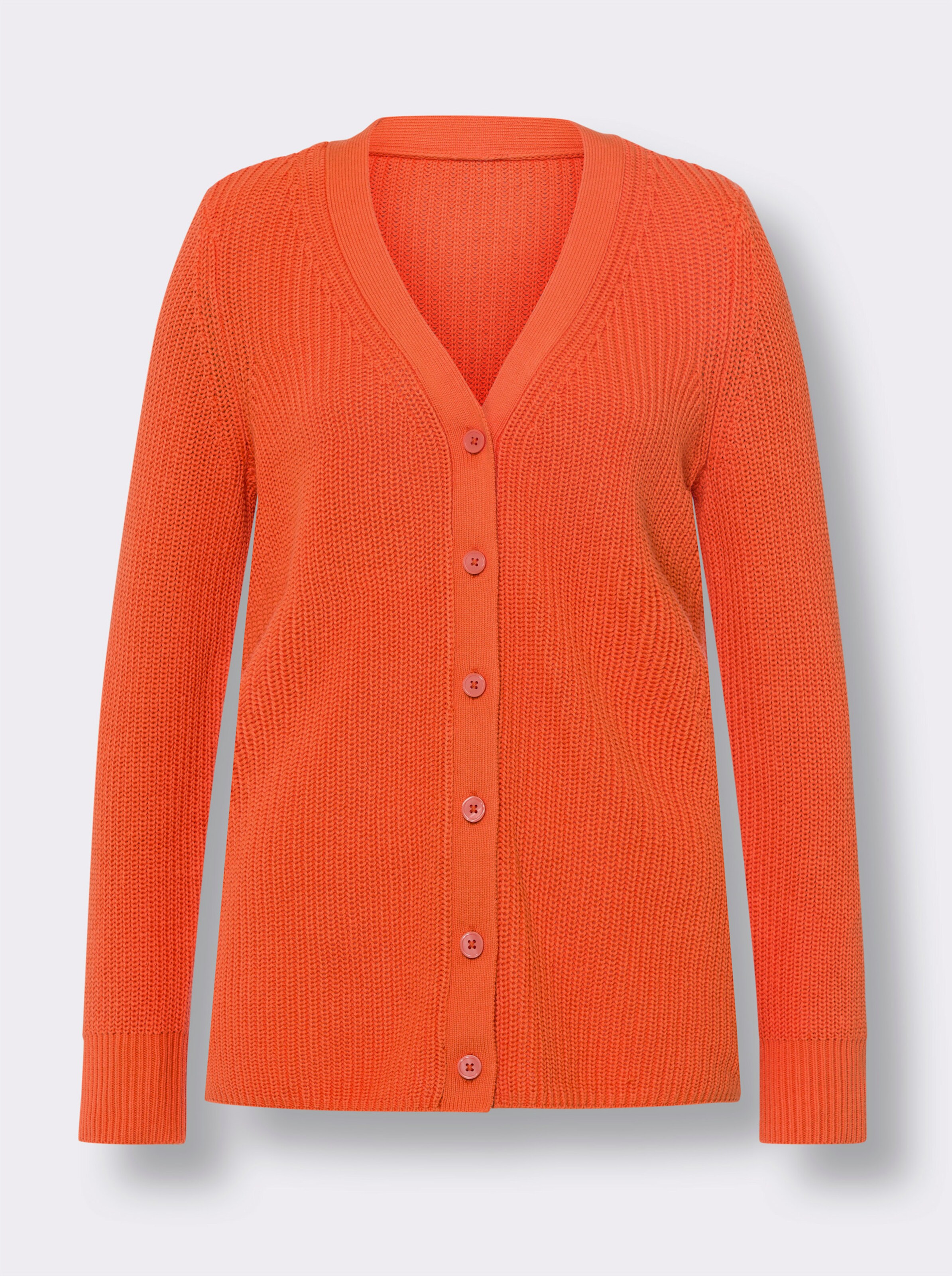 Strickjacke mit V-Ausschnitt