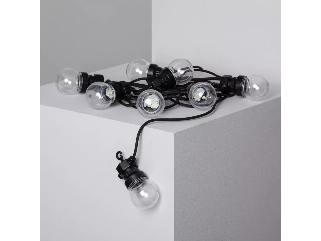 Guirlande Solaire Extérieure d'Ampoule LED Kepler 7m Transparent