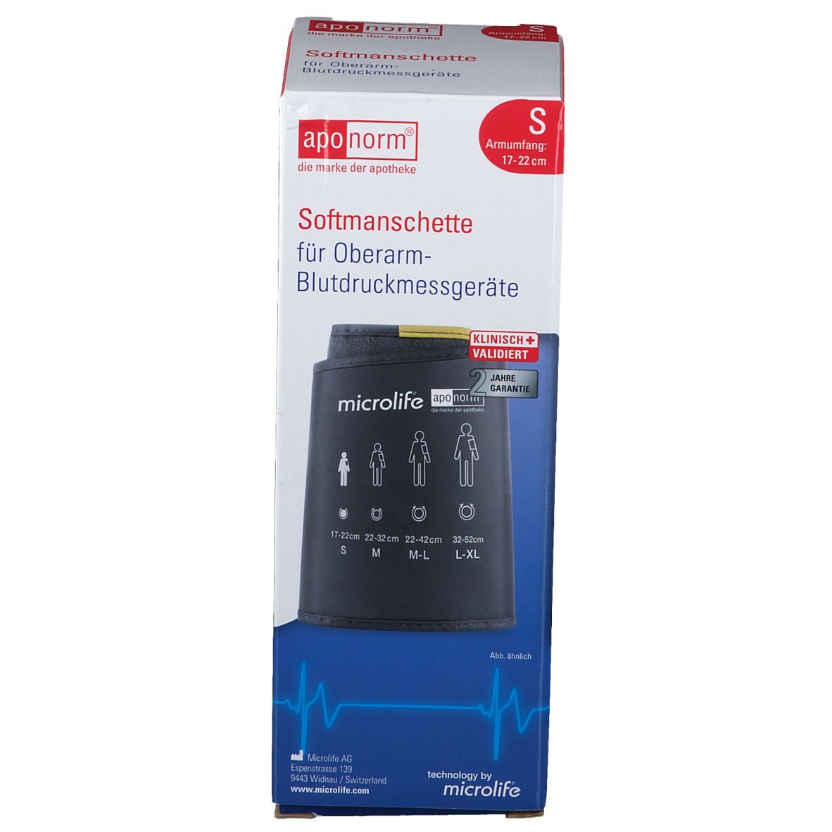 aponorm® Oberarm Softmanschette Gr. S 17-22 cm
