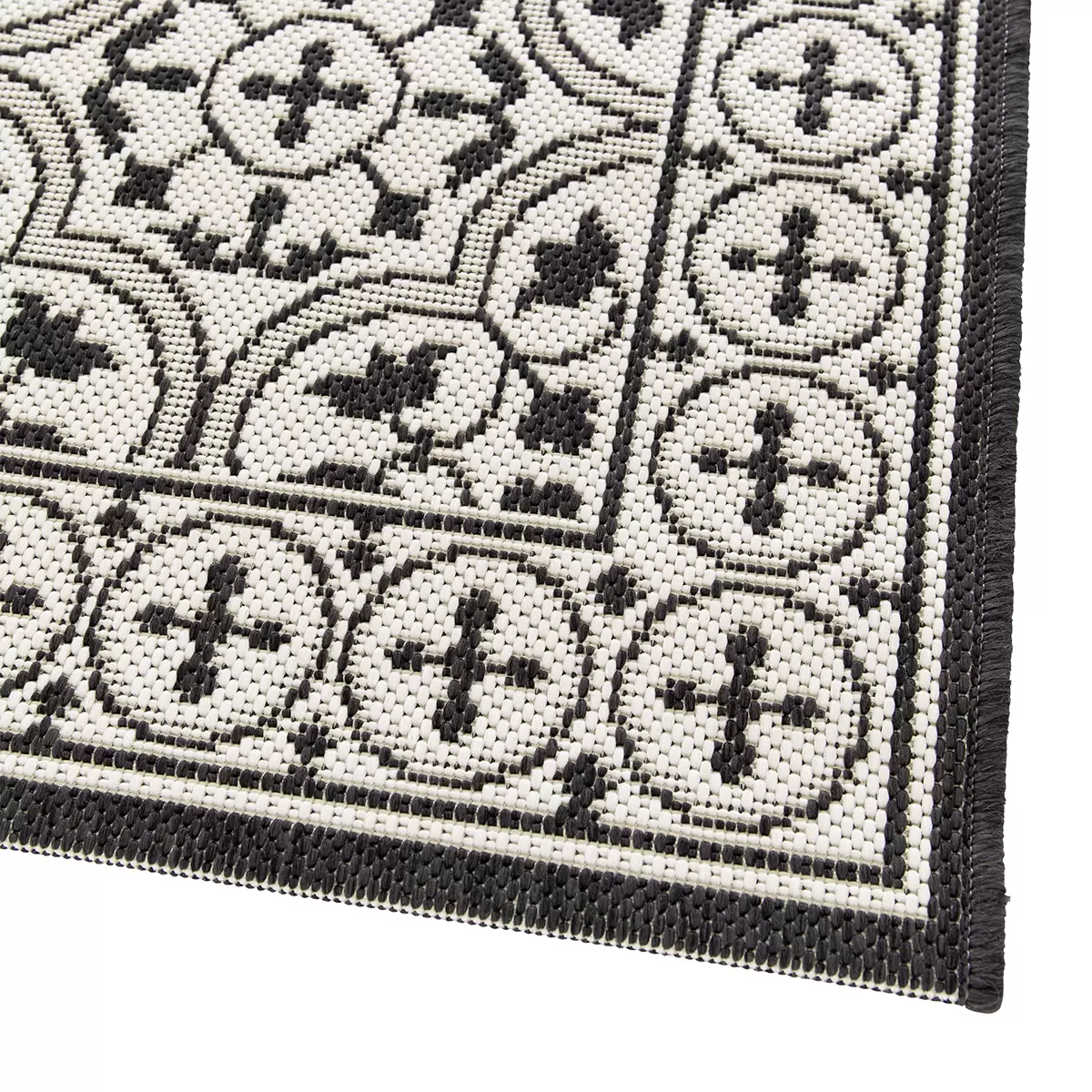Teppich Patio Flatweave Anthrazit