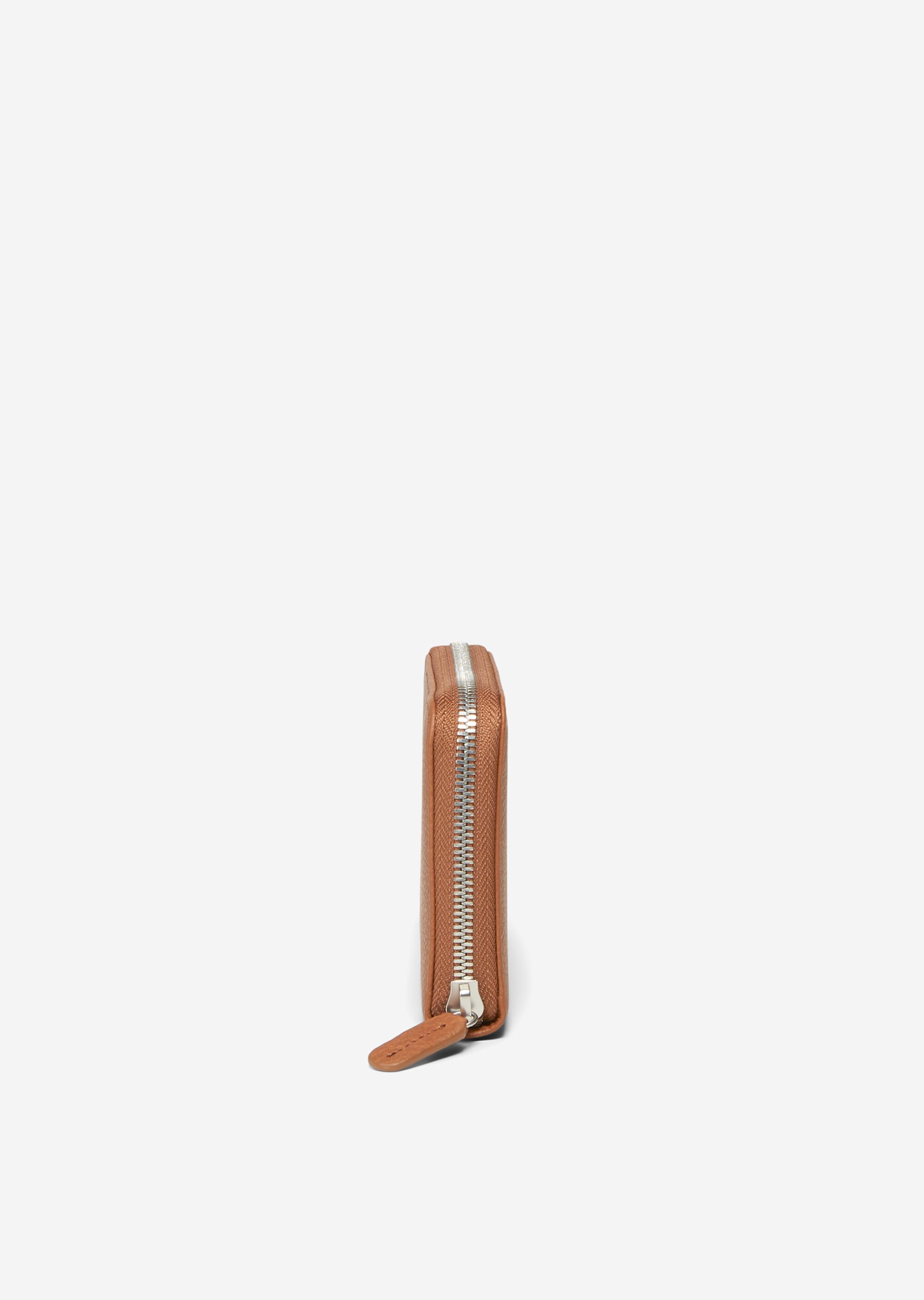 Zipper-Geldbörse aus hochwertiger Leder-Qualität