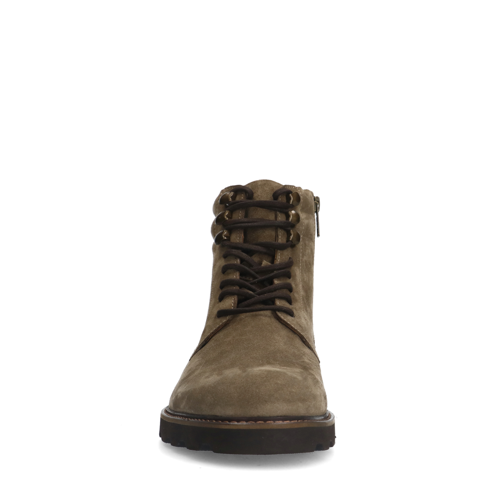 Taupe suède veterboots
