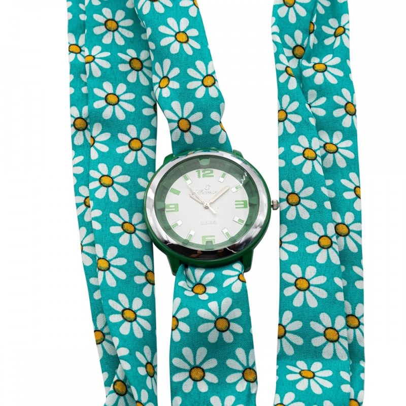 Montre Femme CHTIME bracelet Tissu Vert