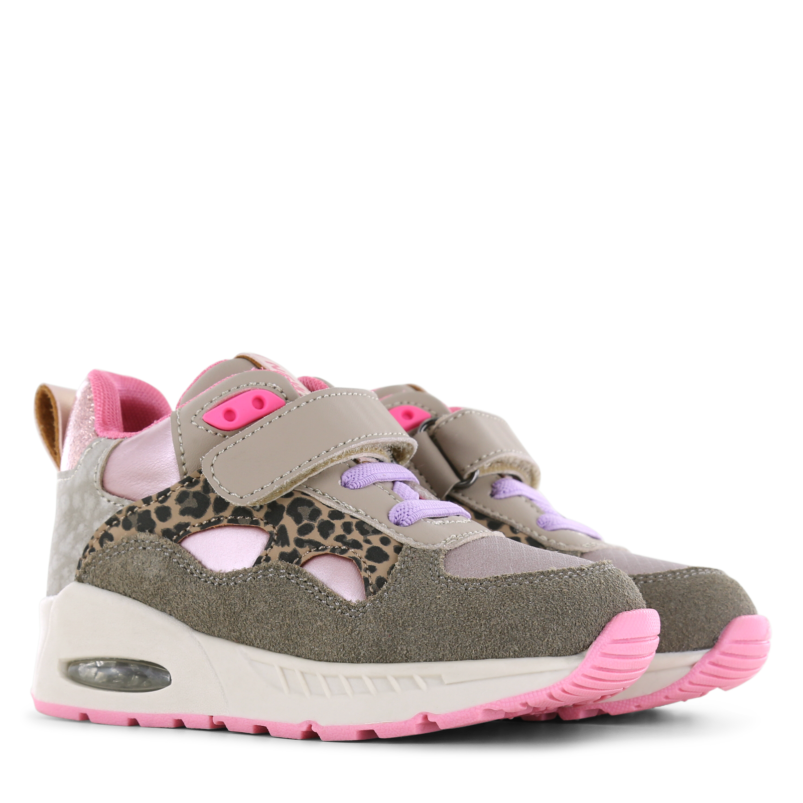 Shoesme taupe Sneaker mit Lichtern