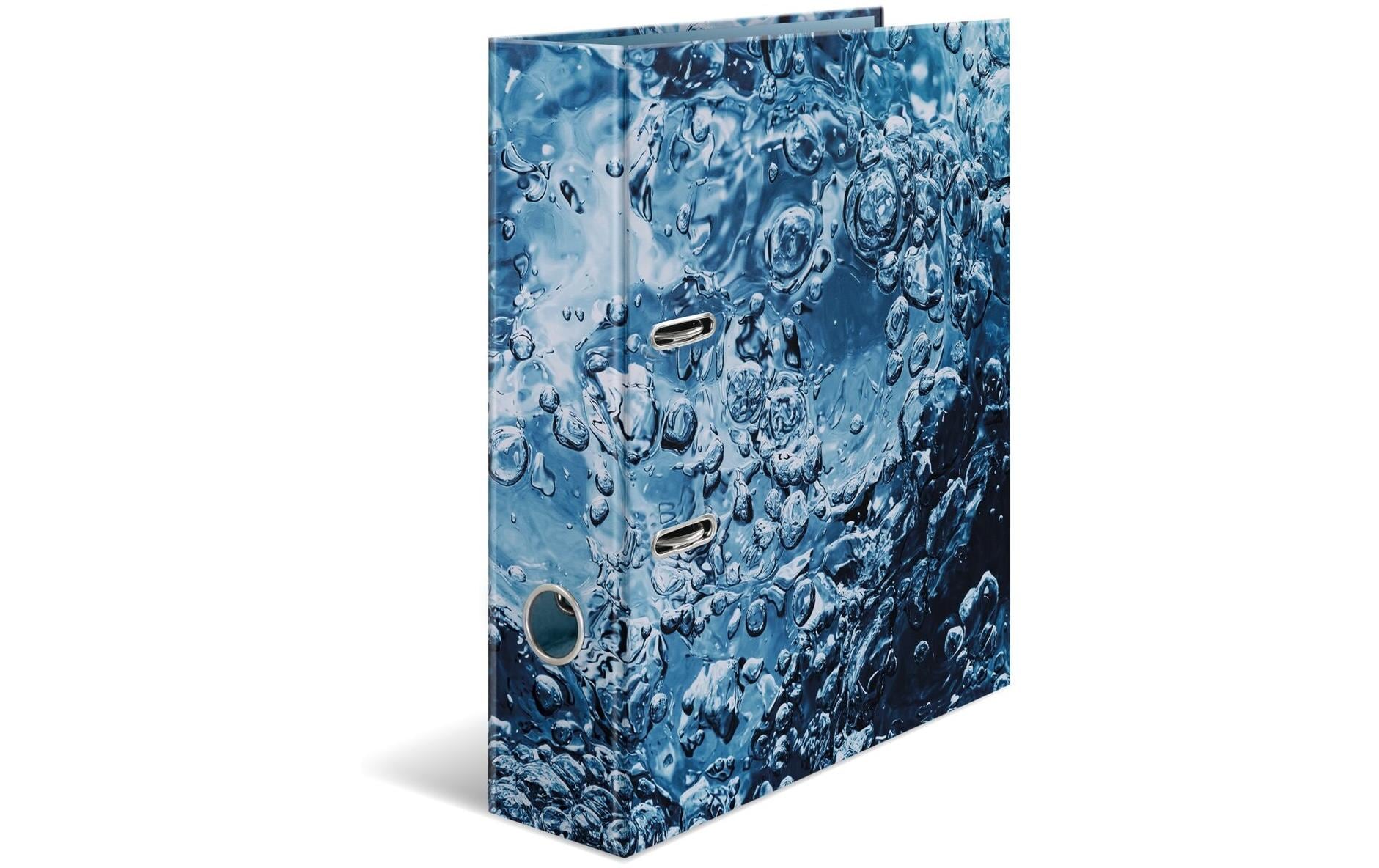 Ordner Water 7 cm, BlauMotivordner mit Hebelmechanik und Griffloch