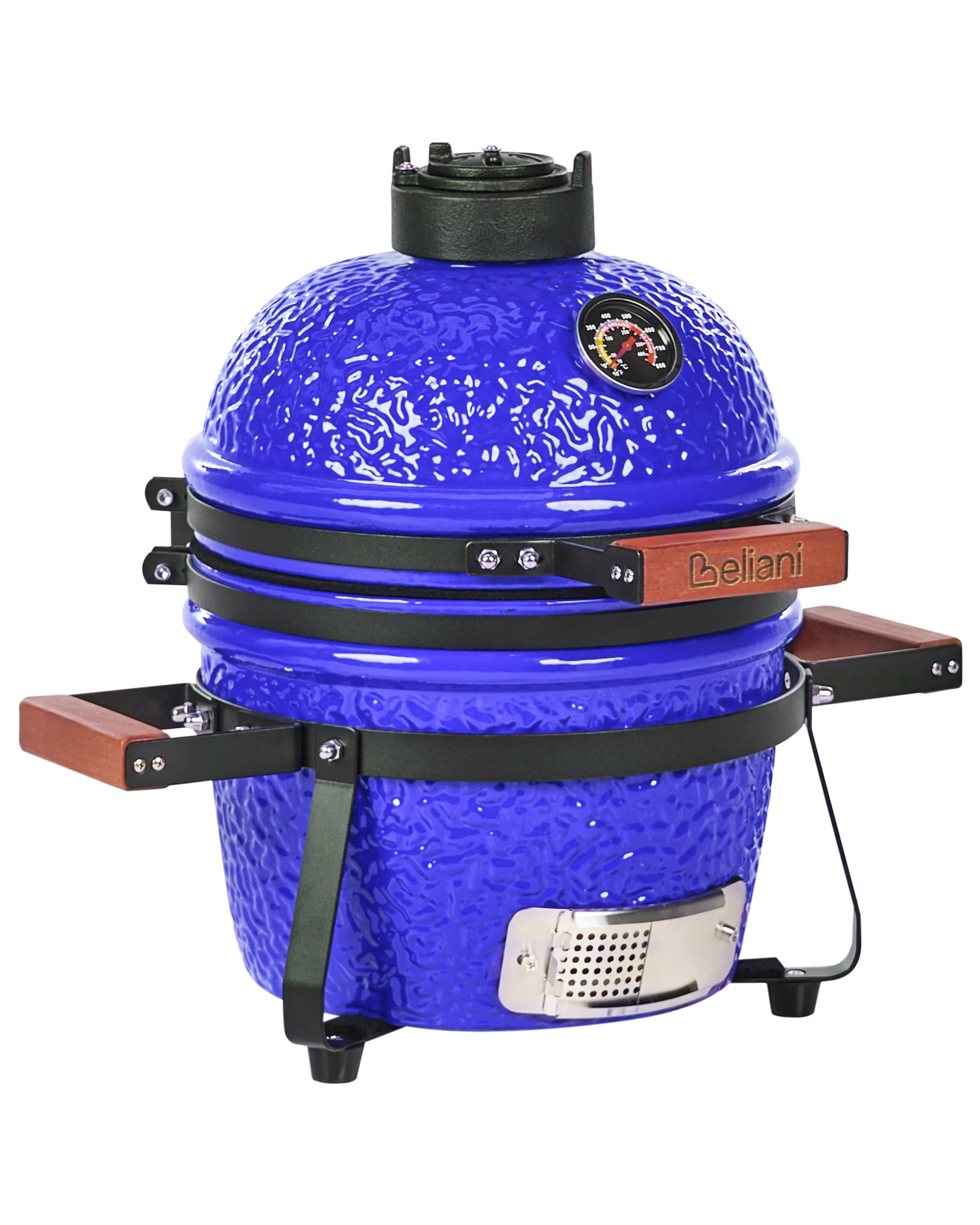Mini houtskoolgrill KAMADO Keramiek Blauw