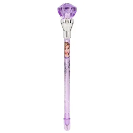 Depesche TOPModel Kugelschreiber mit Licht GLITTER QUEEN, 1 Stück, 3-Fach sortiert