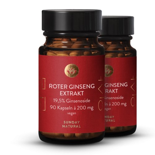 Sunday Natural Products  Roter Ginseng Extrakt 19,5%