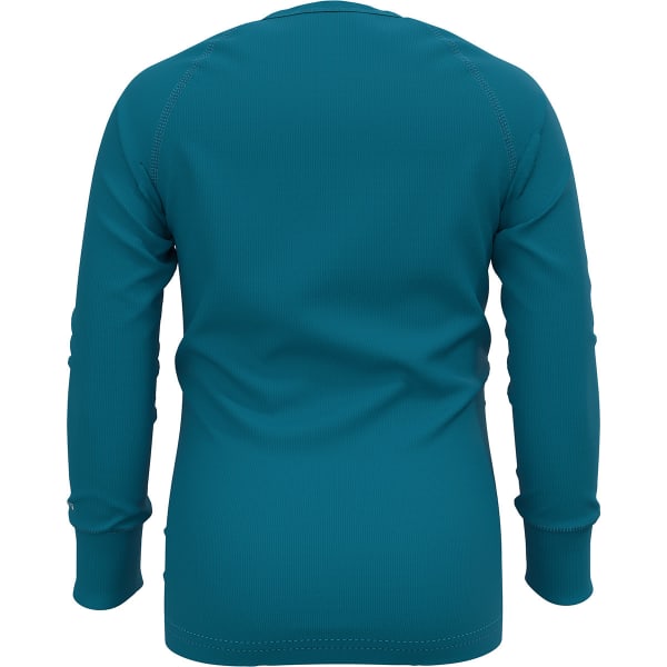 T-shirt thermique ODLO ACTIVE WARM ECO TREND KIDS BL TOP CREW NECK L/S TUMULTUOUS SEA - GRAPHIC
