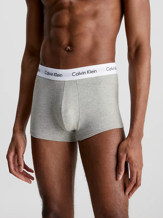Pacote com 3 Cuecas Boxer de Cintura Baixa - Algodão Elástico