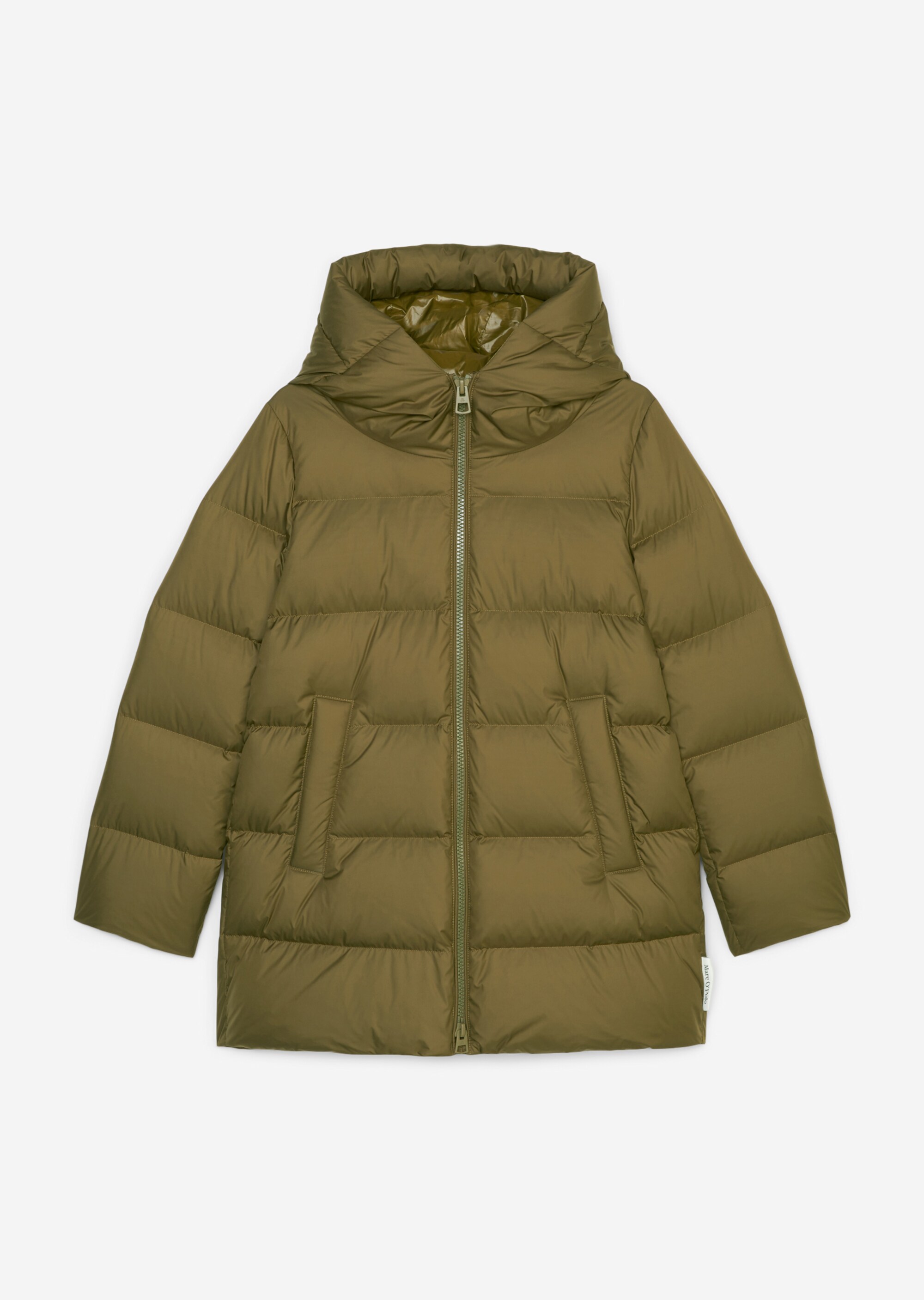 Puffer-Daunenjacke regularaus recycelten Materialien