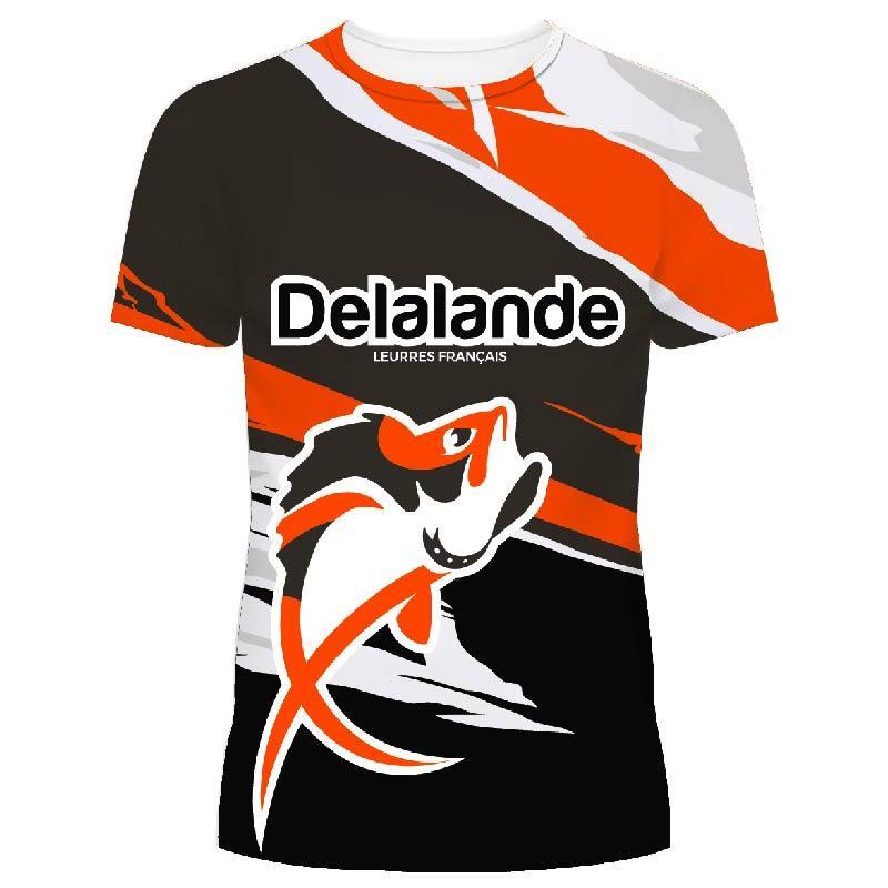 Tee Shirt Manches Courtes Homme Delalande - Orange