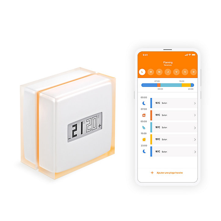 Thermostat connecté et intelligent filaire ou sans fil Netatmo