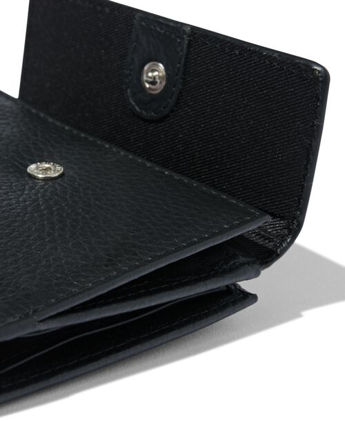 grand portefeuille en cuir noir avec blocage RFID