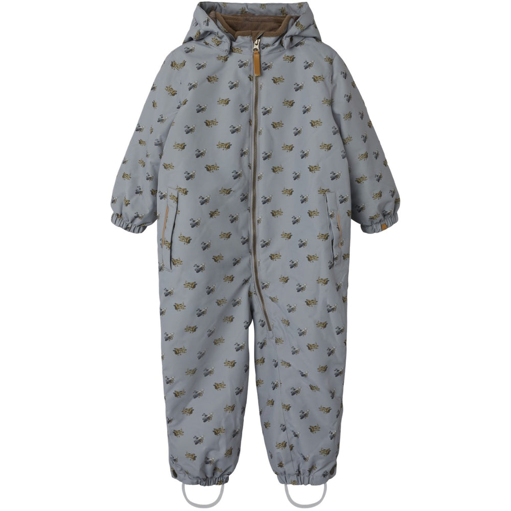 Køb Lil'Atelier Ultimate Grey Airplanes Nmmlasnow10 Flyverdragt Aop Fo Lil