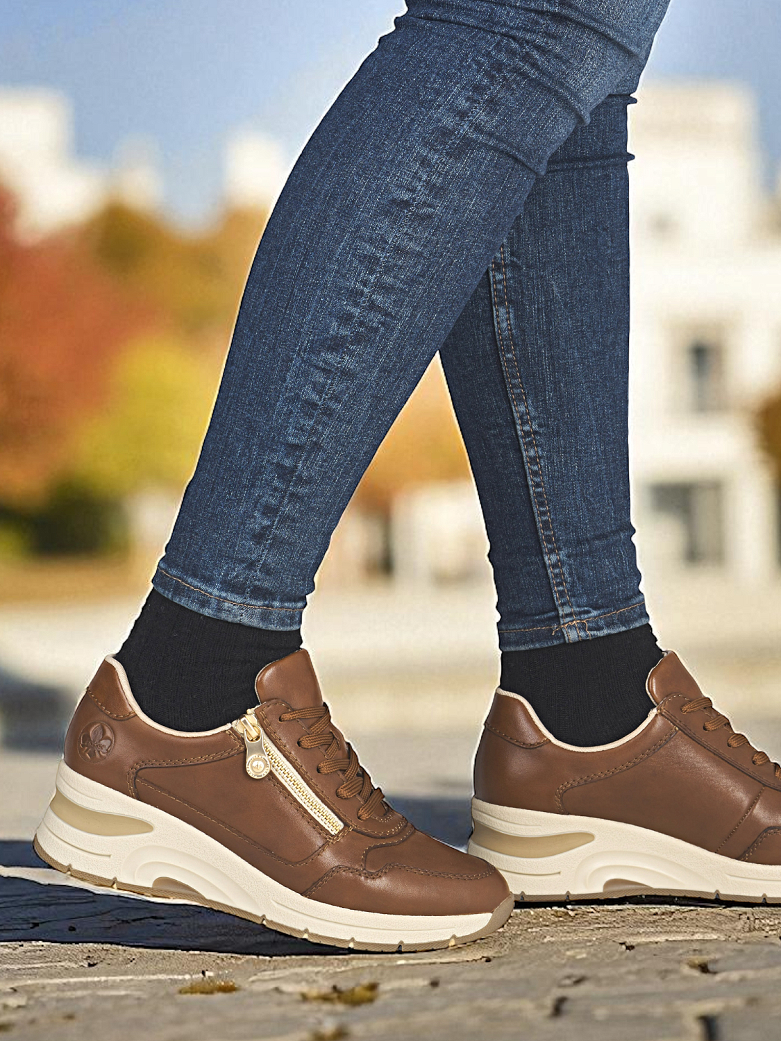 Rieker Firenze Sneaker Leather Brown